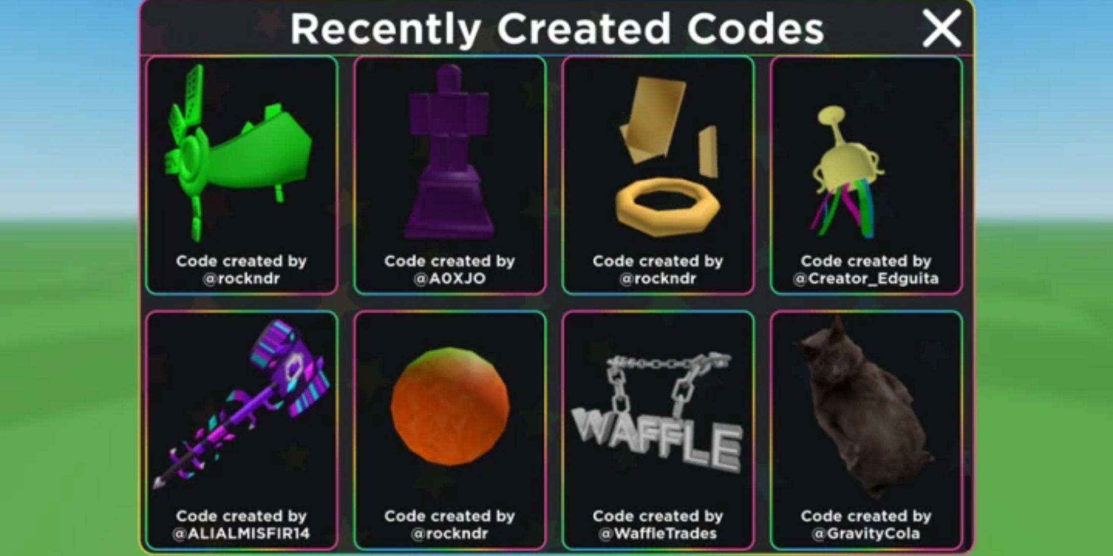 Roblox: UGC Limited Codes (Januar 2025)