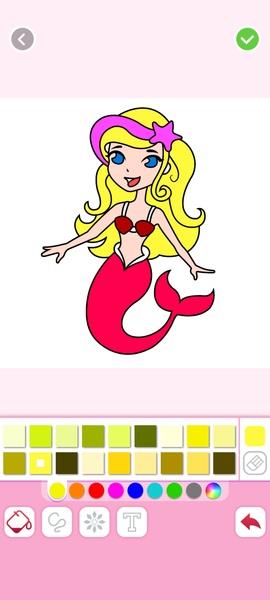 Mermaids Coloring屏幕截圖3