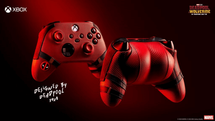 Xbox และคอนโทรลเลอร์ของ Deadpool ด้วยการบิด