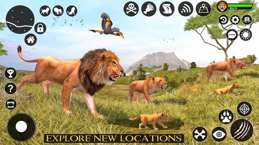 Ultimate Lion Simulator Game captura de pantalla 1