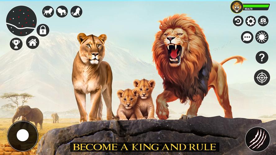Ultimate Lion Simulator Game captura de pantalla 2