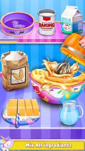 Unicorn Cake Maker-Bakery Game 스크린샷 1