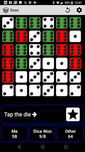 Sixes screenshot 3
