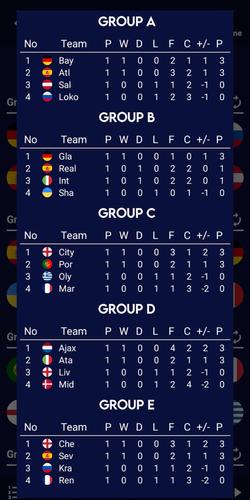 Champions Football Calculator屏幕截圖2