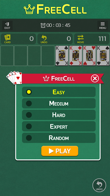 FreeCell - Classic Card Game Captura de tela 1