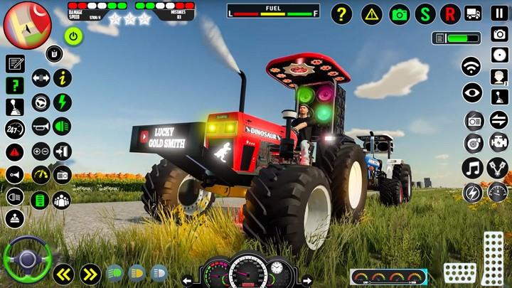 Real Farm Indian Tractor Game zrzut ekranu 0