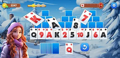 Winter Solitaire TriPeaks экрана 0