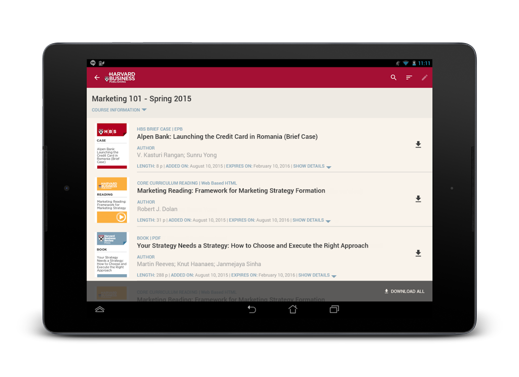 Harvard Business for Students zrzut ekranu 3