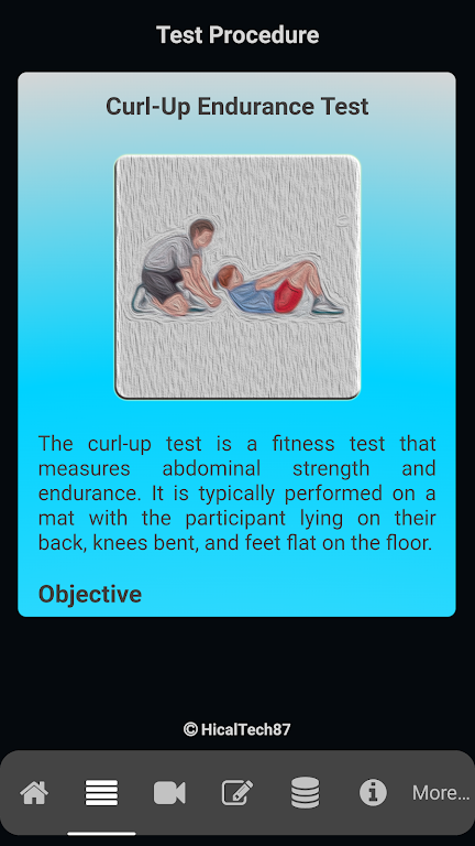 Curl-Up Endurance Test ကိုဖန်သားပြင်1