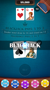 Casino BlackJack 21 Card Game屏幕截圖2