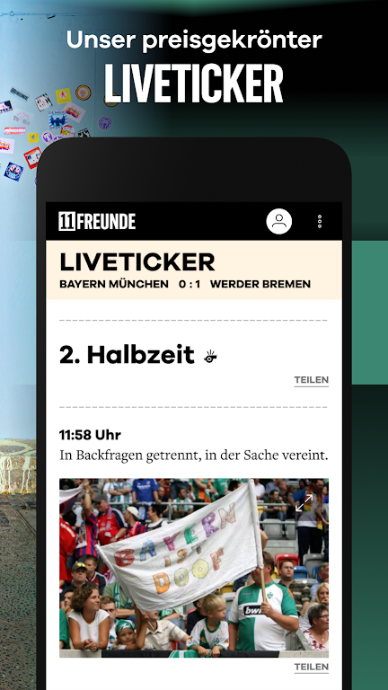 11FREUNDE - News & Liveticker screenshot 1