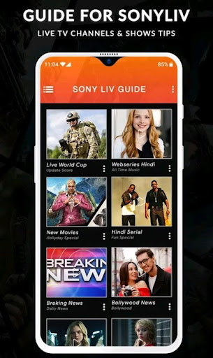 SonyLiv - Live TV Shows, Cricket & Movies Guide captura de pantalla 2