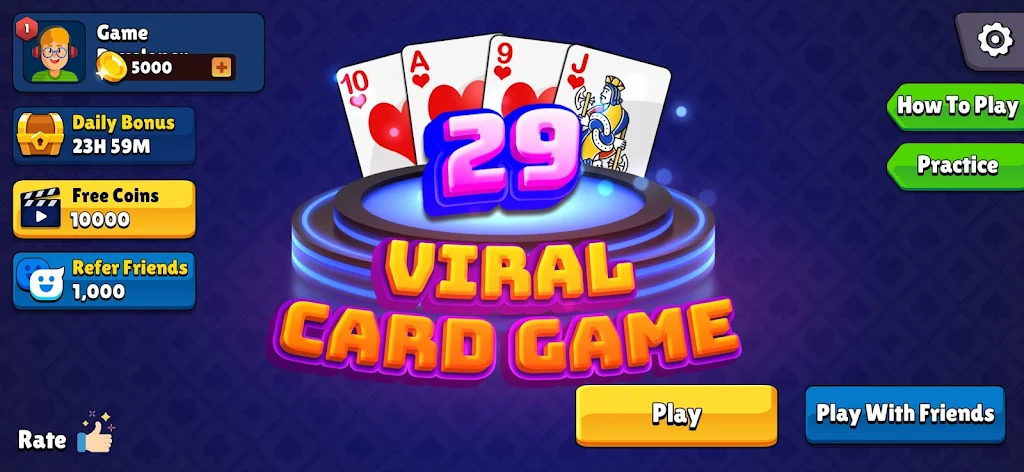 Viral 29 Card Game屏幕截圖0