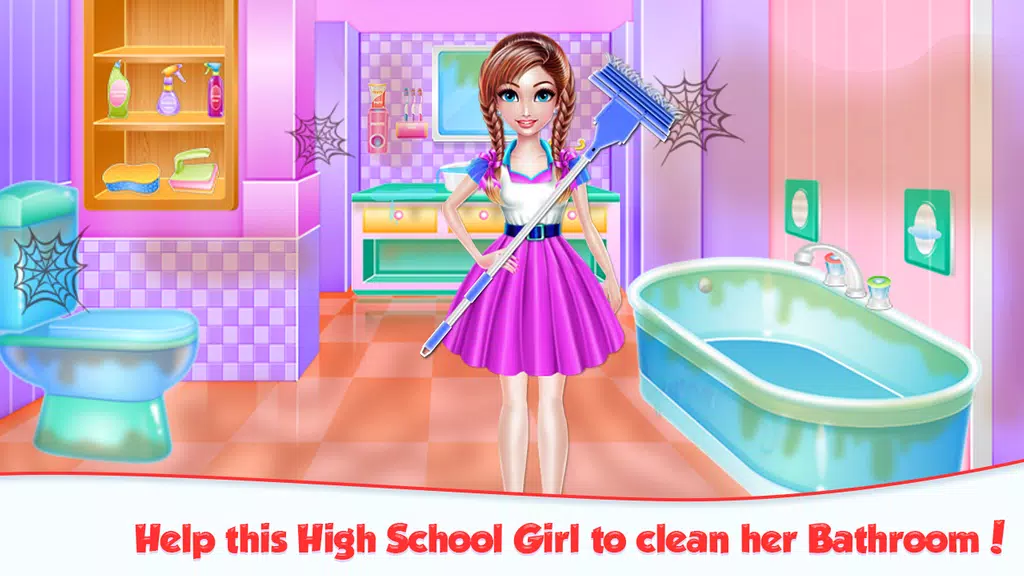 Highschool Girl House Cleaning স্ক্রিনশট 1