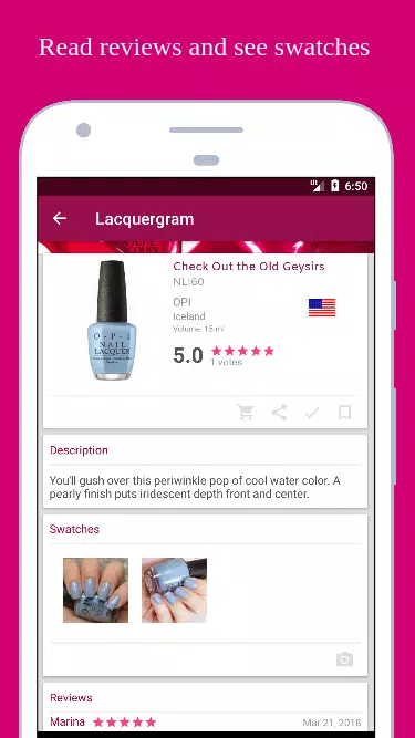 Screenshot Lacquergram: for Nail Polish L 1