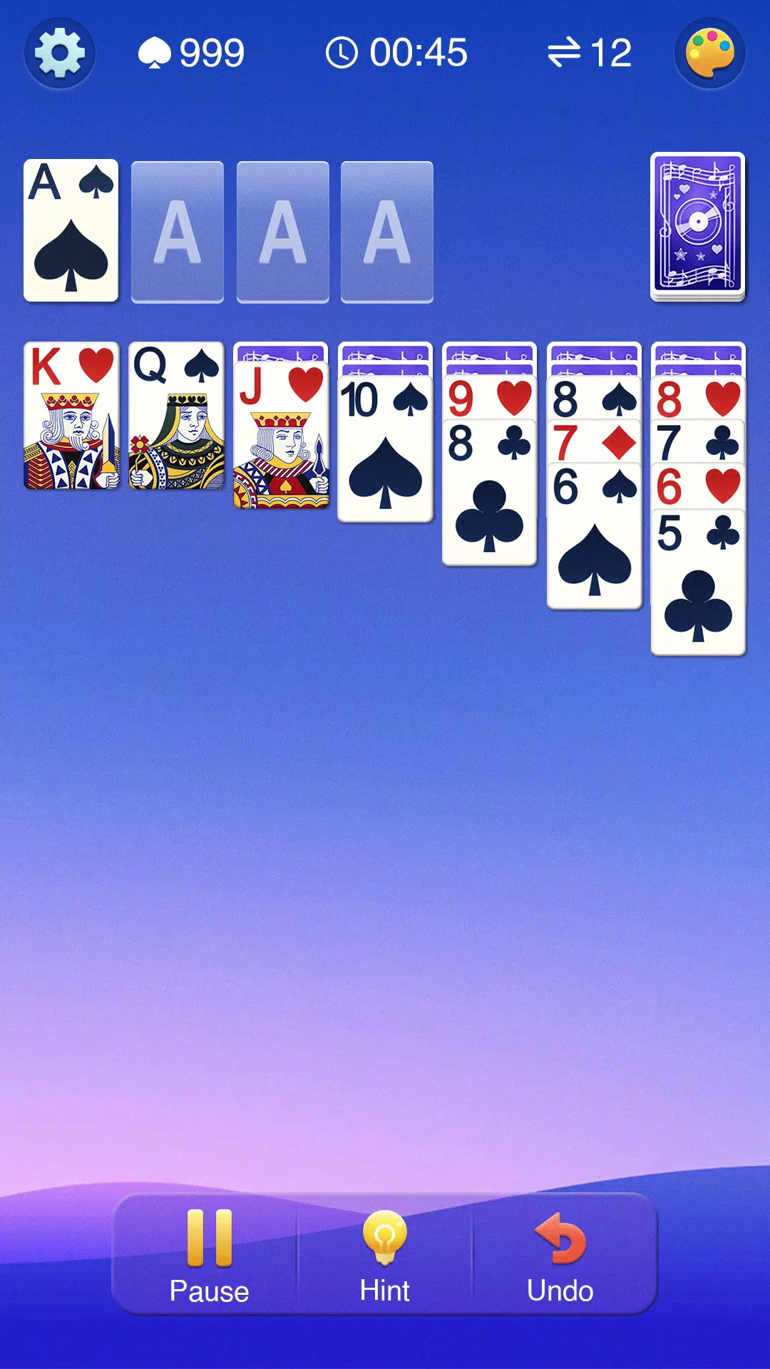 Screenshot Solitaire Card Game 1