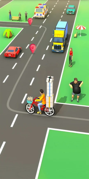 Paperboy Ticket Delivery Game ảnh chụp màn hình 2