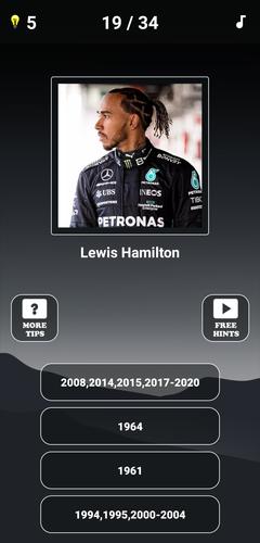 Formula 1:Guess F1 Driver Quiz captura de pantalla 3
