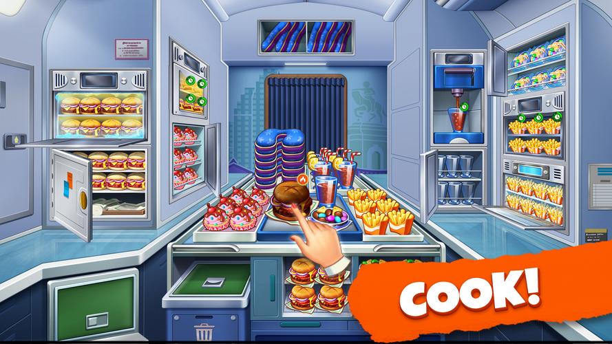 Airplane Cooking - Chef Game captura de pantalla 1