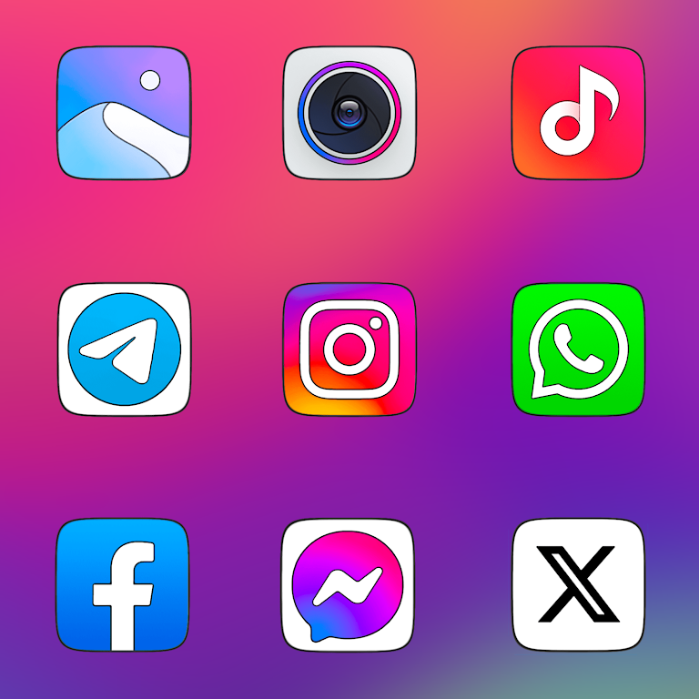 MIUl Carbon Icon Pack Modスクリーンショット2
