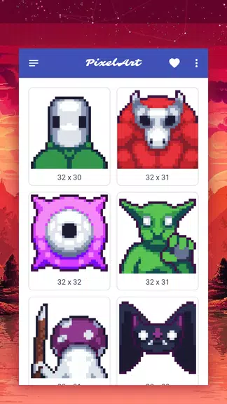 How to draw pixel monsters 스크린샷 2