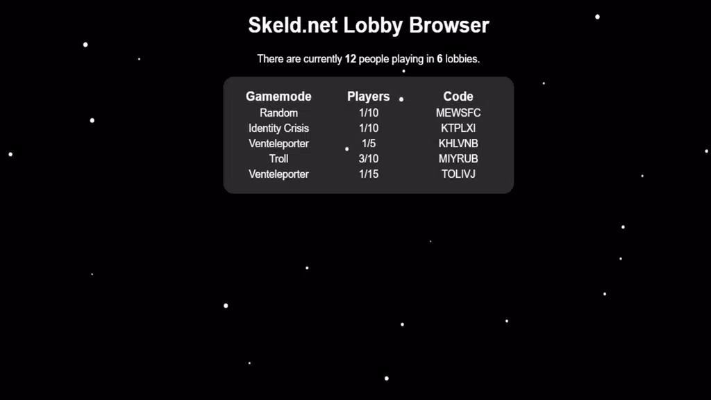 Skeld.net Among Us Mods屏幕截圖3