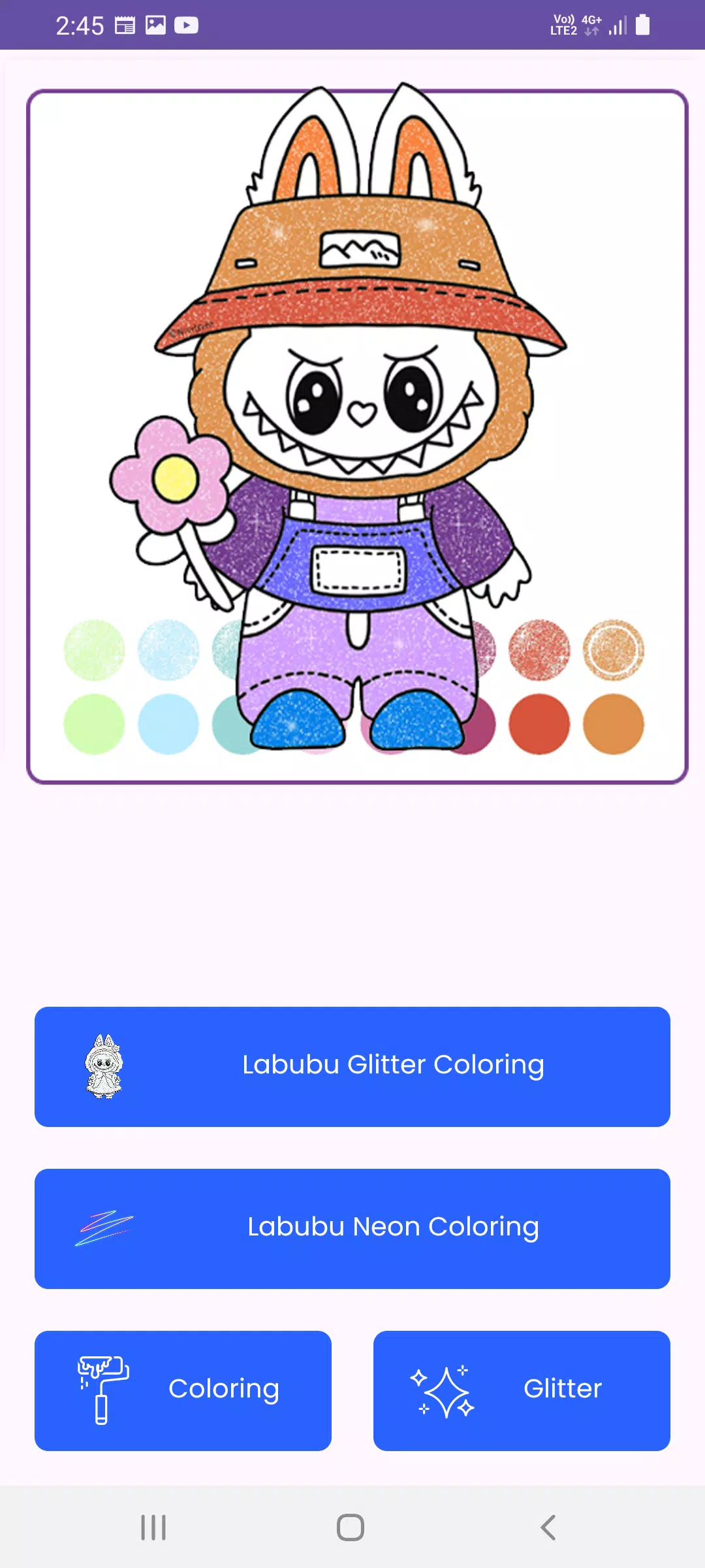 Labubu Glitter Coloring 스크린샷 0