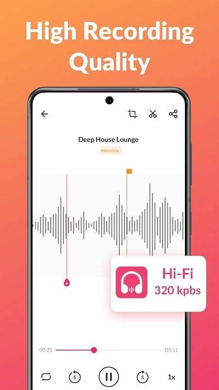 Voice Recorder & Voice Memos ảnh chụp màn hình 2