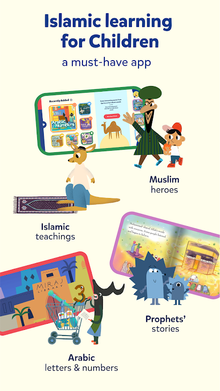 ภาพหน้าจอ Miraj Muslim Kids Books Games 0