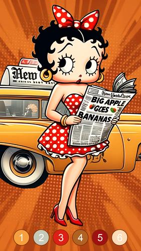 Betty Boop Vintage Coloring 스크린샷 2