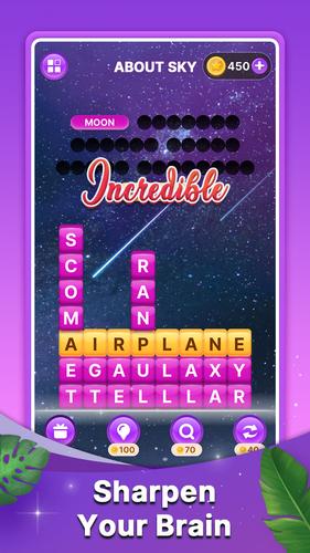 Word Search Block Puzzle Game captura de pantalla 2