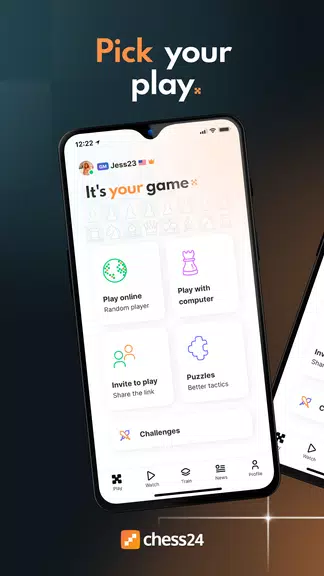 chess24 > Play, Train & Watch capture d’écran 0