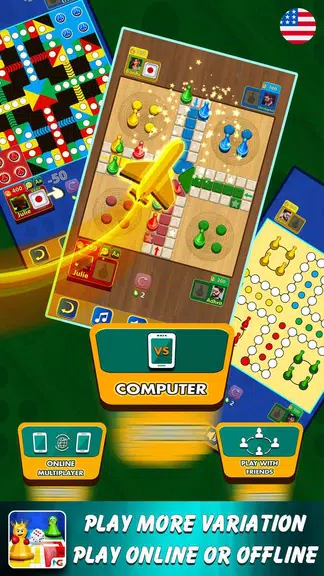 Ludo: Dice Board Games ảnh chụp màn hình 1