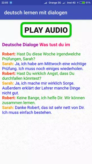 deutsch lernen durch hören  A1 screenshot 1