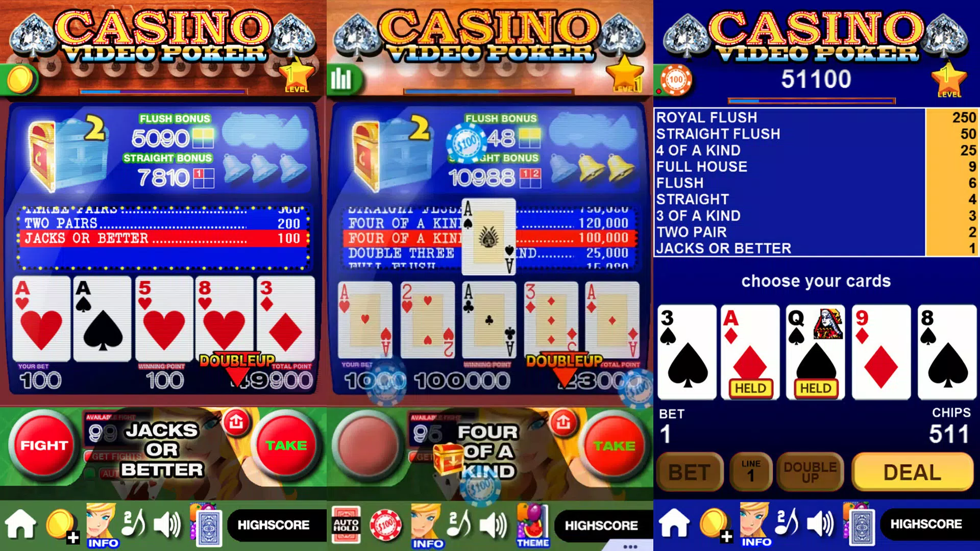 Casino Video Poker屏幕截圖2