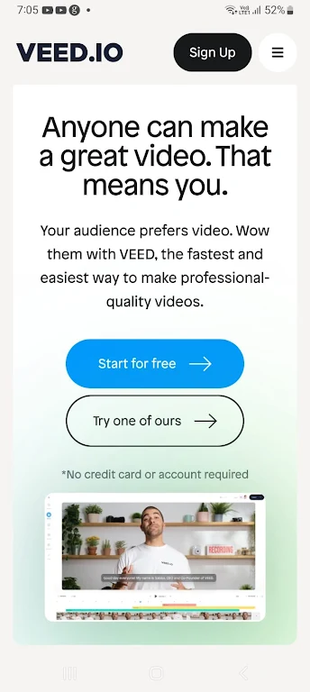 ภาพหน้าจอ veed 0