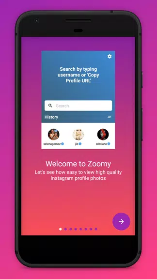 Zoomy for Instagram - Big HD profile photo picture screenshot 0