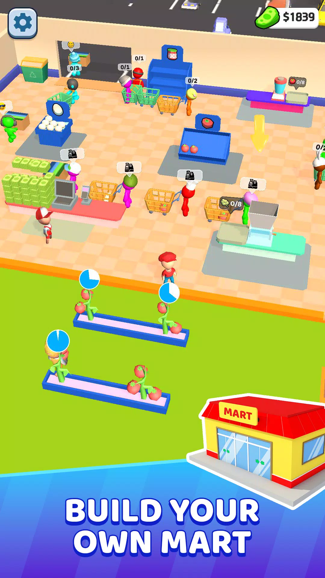 Mart Tycoon Supermarket game экрана 1