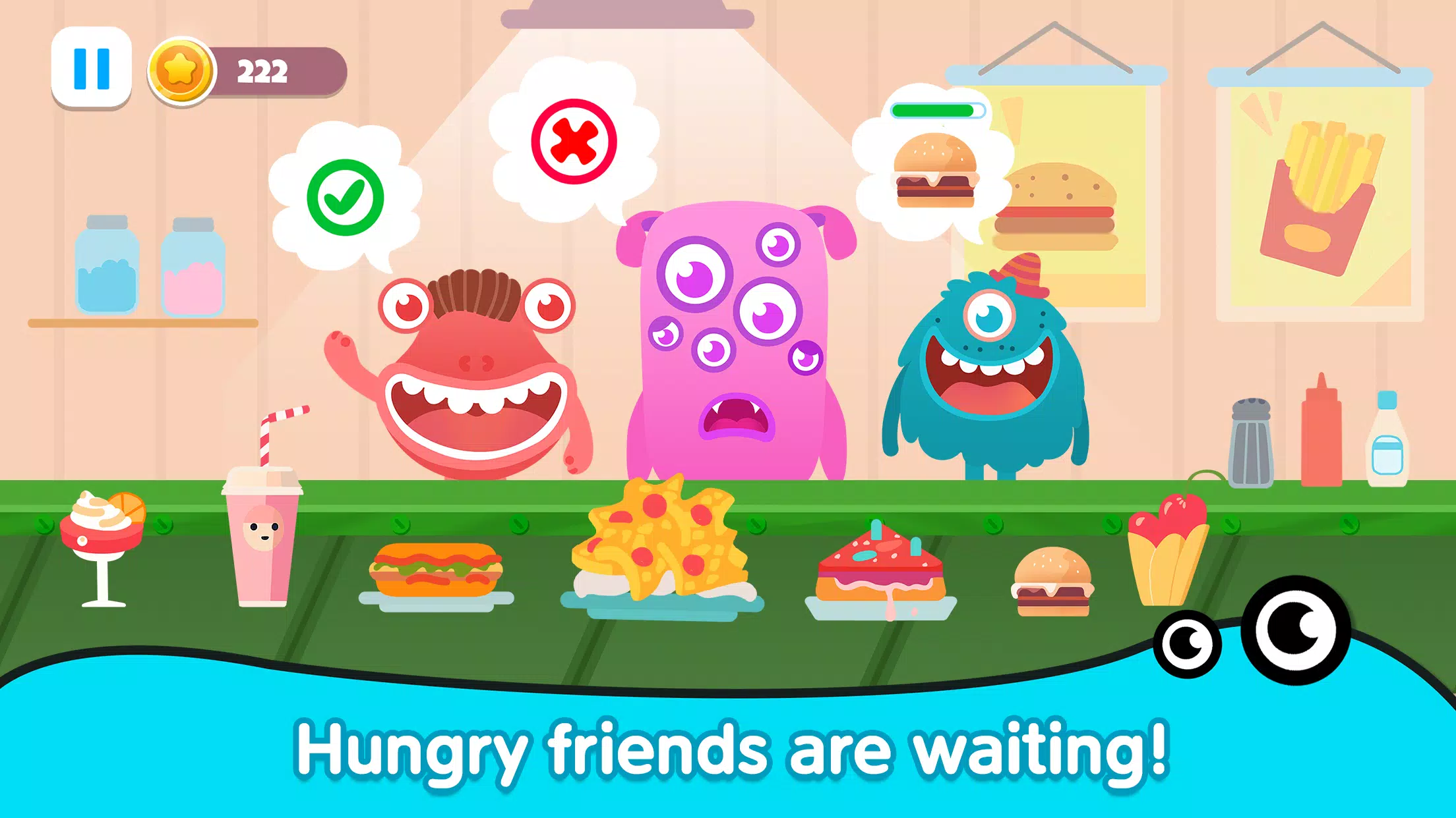 Kitchen monster games for kids screenshot 3