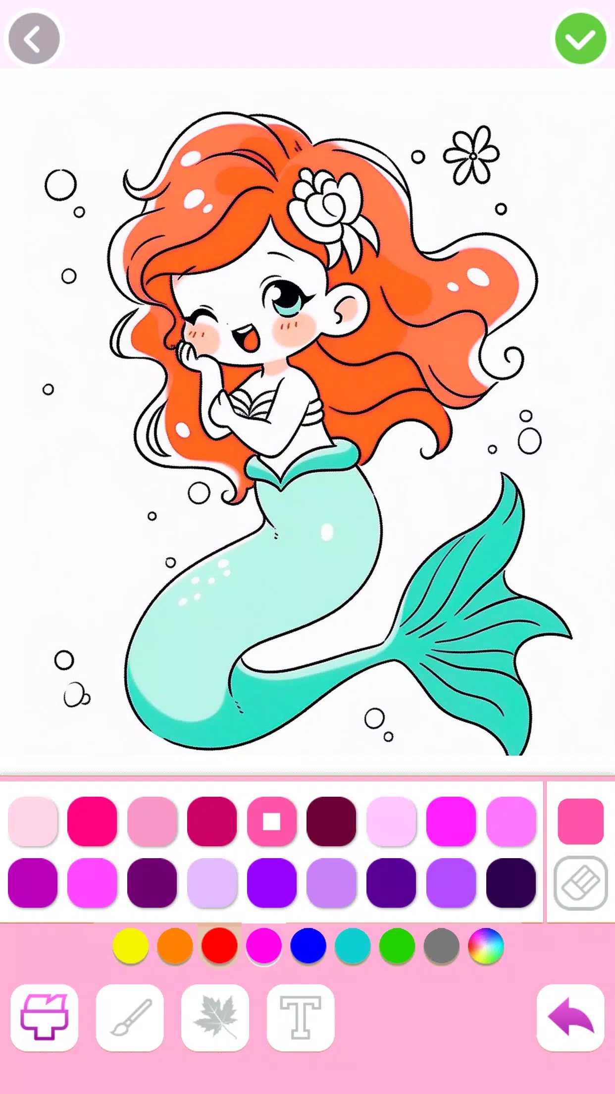 Mermaid Coloring:Mermaid games屏幕截圖1