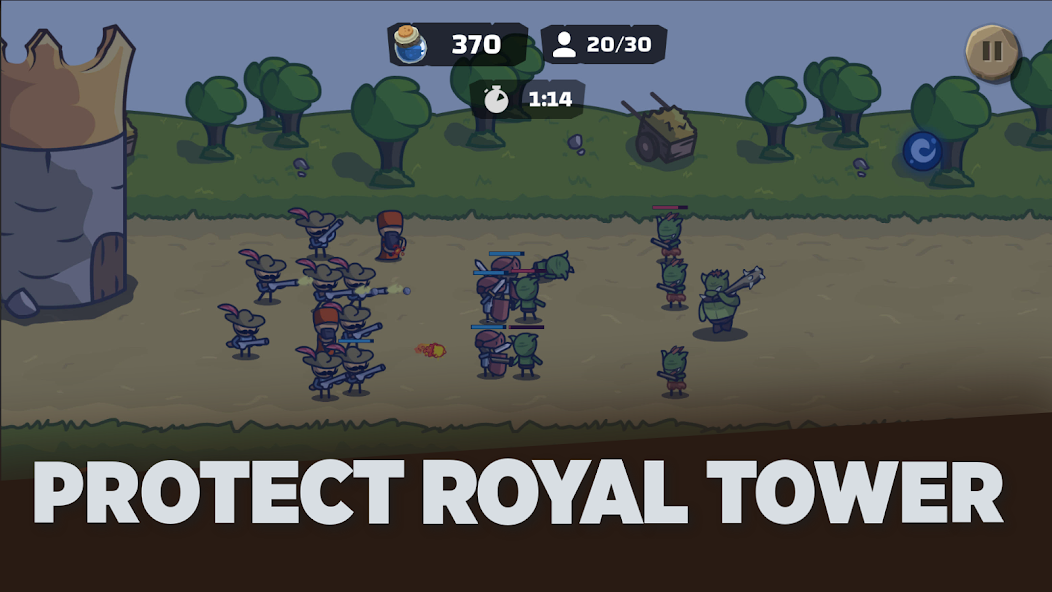 Tower Royale: Stick War Online Schermafbeelding 1