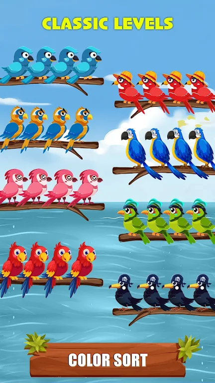 Bird Sort Color - Puzzle Games স্ক্রিনশট 2