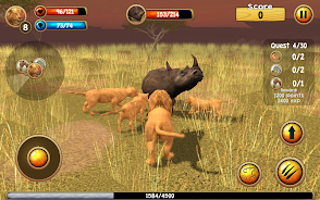 Wild Lion Simulator 3D Capture d'écran 2