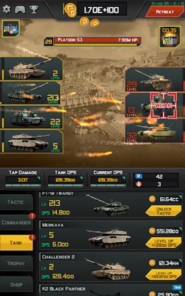 Schermata Epic Tank Battles in History 2