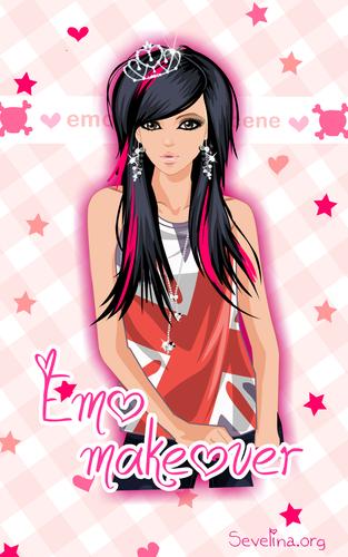 Emo dress up game captura de pantalla 2