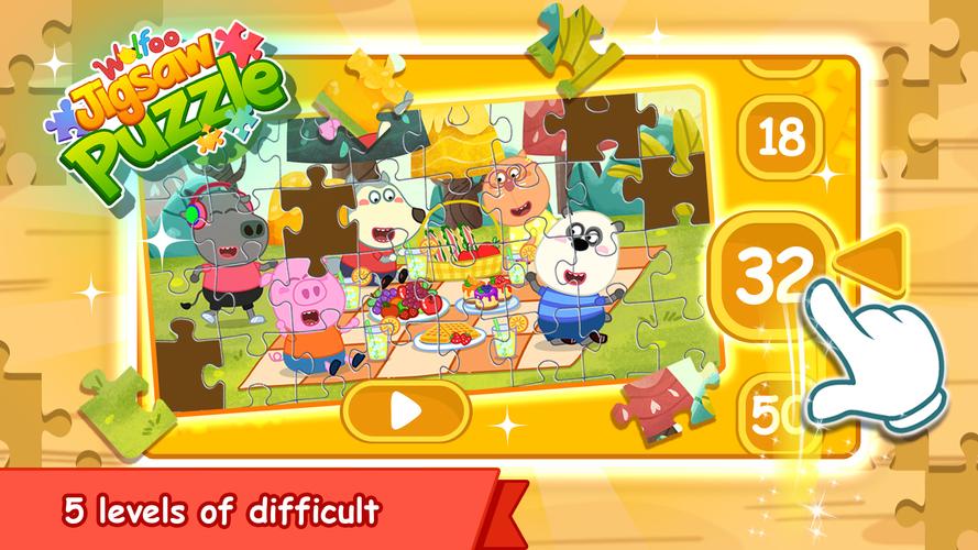 ภาพหน้าจอ Wolfoo Jigsaw Puzzle 3