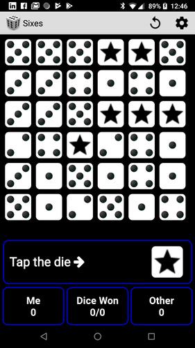 Sixes screenshot 0
