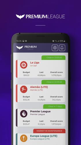 Premium League Fantasy Game 스크린샷 1