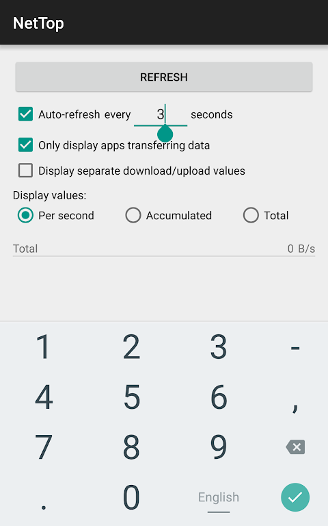 NetTop: RealTime Network Meter ekran görüntüsü 2