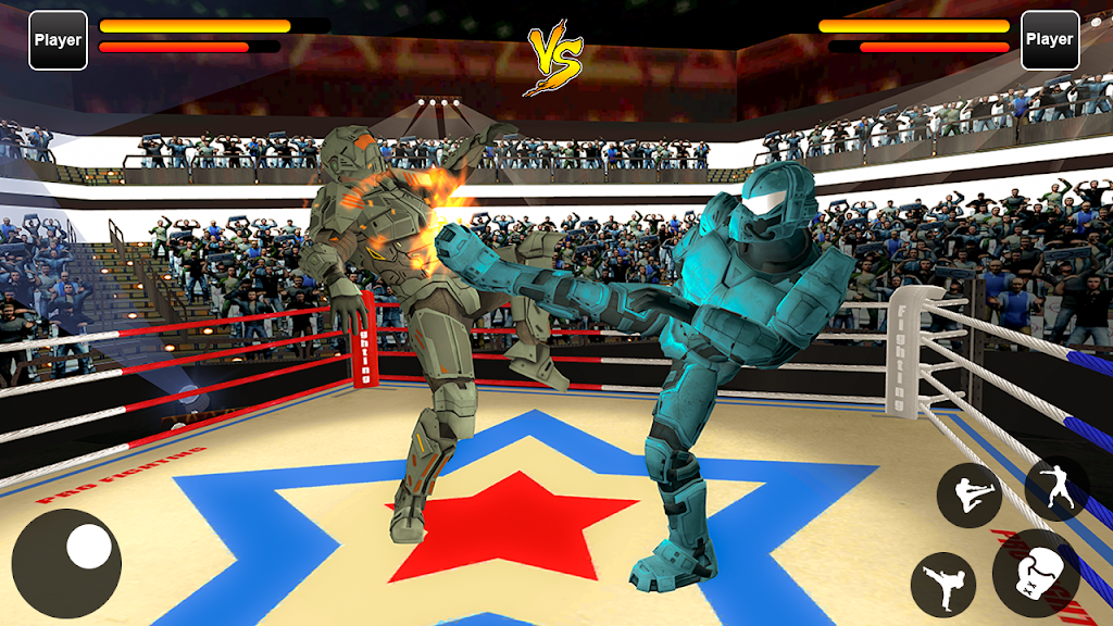 Robot Ring Fighting Real Robot VS Superhero Robot Screenshot 1